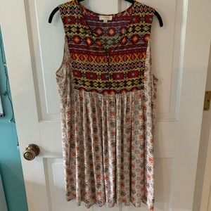 Umgee Multi-pattern Dress